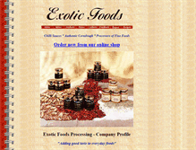 Tablet Screenshot of exotic-foods.co.uk